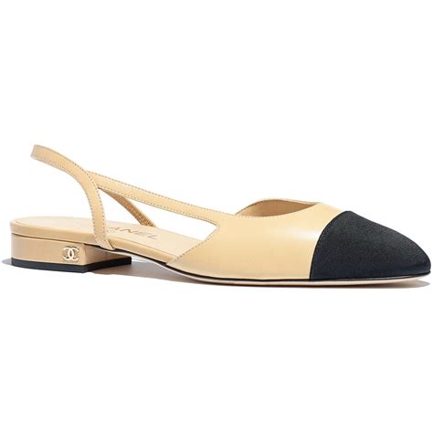 chanel slingback styling|chanel slingback beige and black.